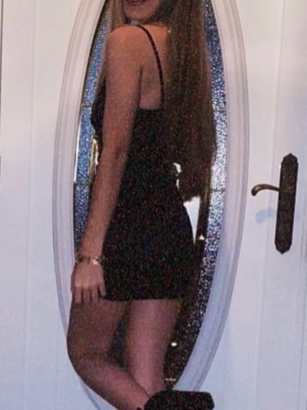 Black Ruched Satin Slip Dress. Size: XS Color: black - Picture 3 of 5